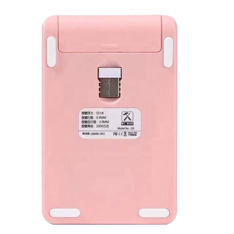 Q3 2.4G Mini Wireless Office Digital Keyboard Cash Register Financial Accounting Password Keypad(Pink) - HoMEdemic™ 
