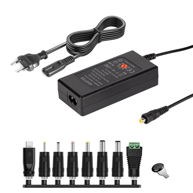 65W 6-20V Adjustable 3A DC Power Adapter Charger, Specification: EU Plug - HoMEdemic™ 