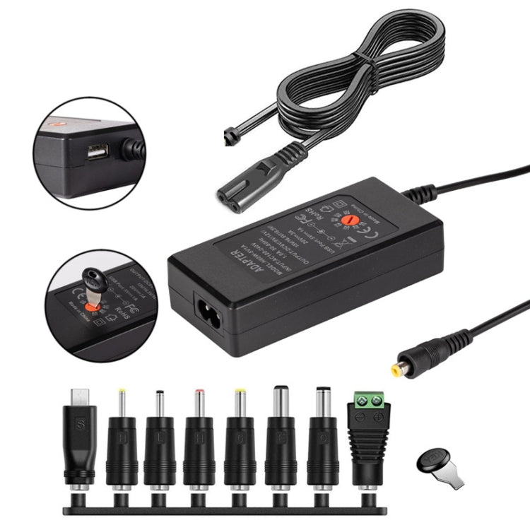 65W 6-20V Adjustable 3A DC Power Adapter Charger, Specification: EU Plug - HoMEdemic™ 