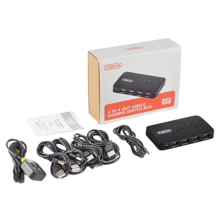 FJGEAR FJ-U404 USB2.0 4 In 4 Out Sharing Switcher With Controller - HoMEdemic™ 