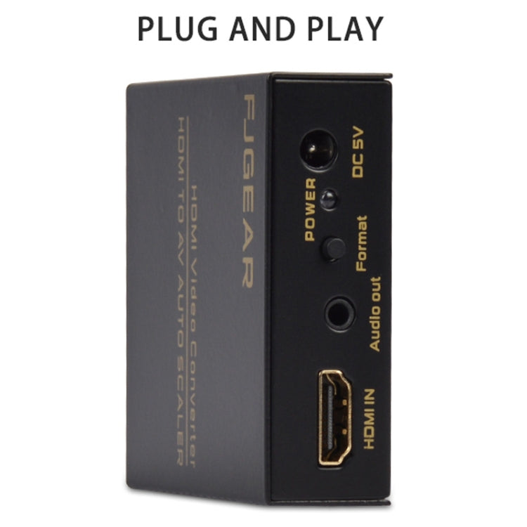 FJGEAR FJ-HA1308 HDMI To AV Converter Support NTSC PAL With Auto Screen Scaling - HoMEdemic™ 