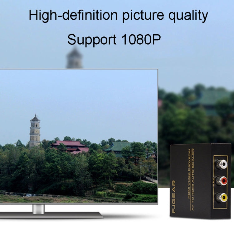 FJGEAR FJ-AH1308 AV To HDMI Converter With Auto Scaling - HoMEdemic™ 