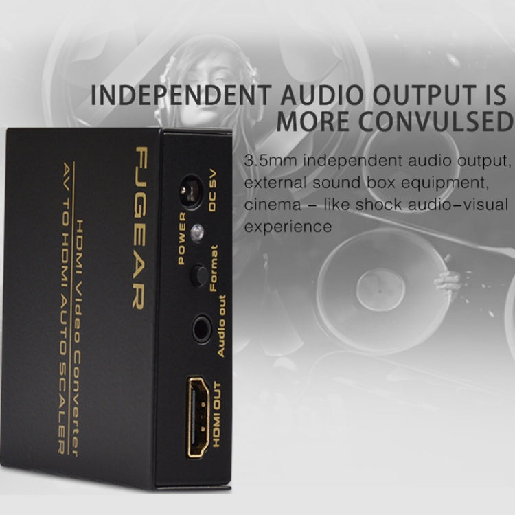 FJGEAR FJ-AH1308 AV To HDMI Converter With Auto Scaling - HoMEdemic™ 
