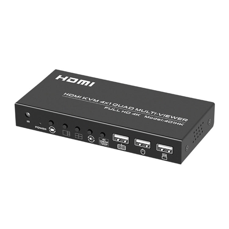 FJGEAR FJ-401HK 4 Ports HDMI KVM Video Splitter With IR Remote Controller - HoMEdemic™ 