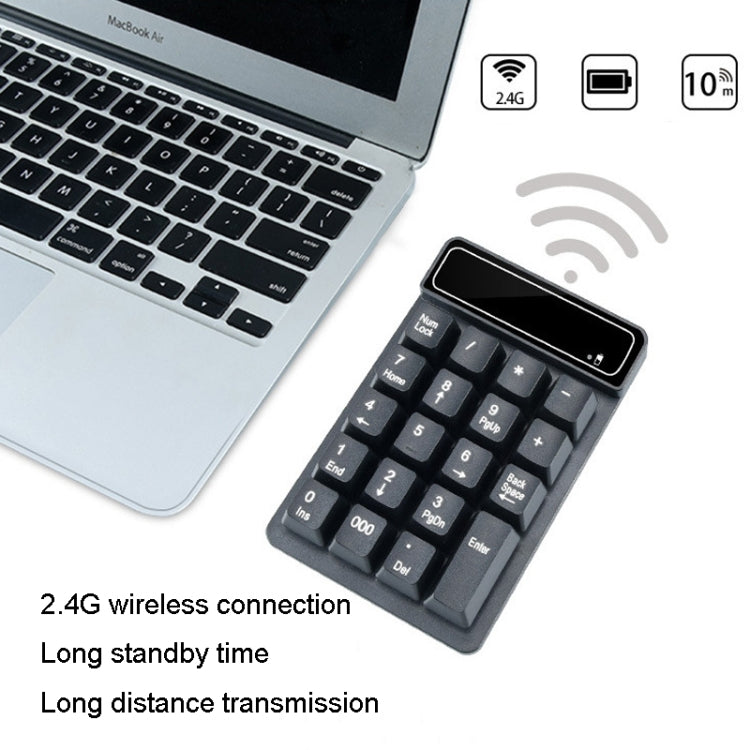 K3 19 Key 2.4G Wireless Mini Digital Keyboard Suspension Machinery Keypad(Black) - HoMEdemic™ 