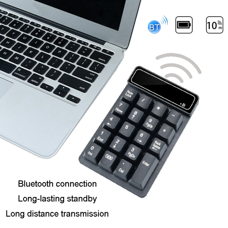 K6 19 Key Mini Wireless Bluetooth Digital Keyboard Suspended Mechanical Universal Keypad 4.0(Black) - HoMEdemic™ 