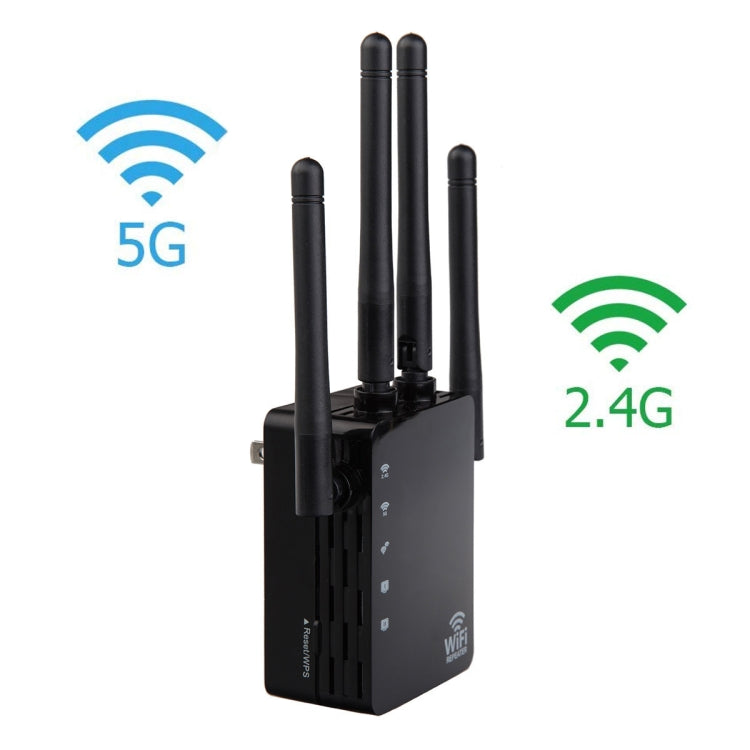 5G/2.4G 1200Mbps WiFi Range Extender WiFi Repeater With 2 Ethernet Ports EU Plug White - HoMEdemic™ 