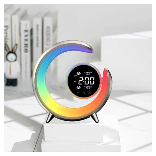 20W Dual Alarm Clock Touch Control Wake Up RGB Light with Nature Music for Sleep (Gold) - HoMEdemic™ 