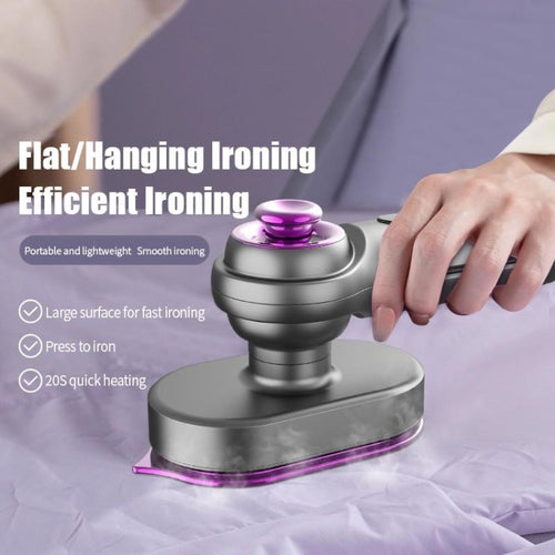 30W Mini Steamer Rotary Folding Iron Insulation Anti-Scald Garment US Plug(Grey) - HoMEdemic™ 