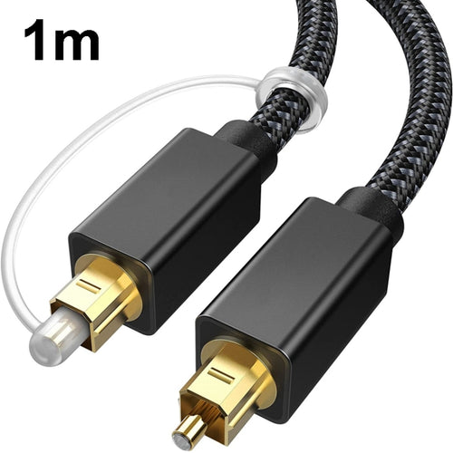 1m Digital Optical Audio Output/Input Cable Compatible With SPDIF5.1/7.1 OD5.0MM(Black) - HoMEdemic™ 