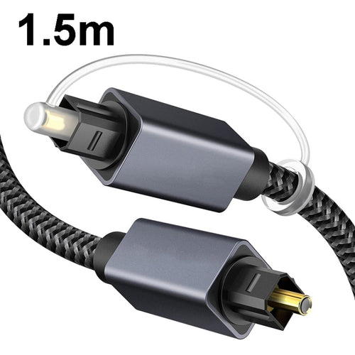 1.5m Digital Optical Audio Output/Input Cable Compatible With SPDIF5.1/7.1 OD5.0MM(Gray) - HoMEdemic™ 