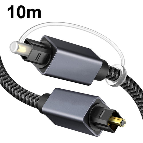 10m Digital Optical Audio Output/Input Cable Compatible With SPDIF5.1/7.1 OD5.0MM(Gray) - HoMEdemic™ 