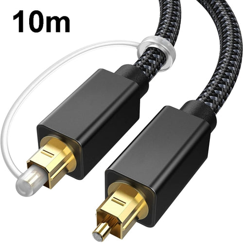 10m Digital Optical Audio Output/Input Cable Compatible With SPDIF5.1/7.1 OD5.0MM(Black) - HoMEdemic™ 