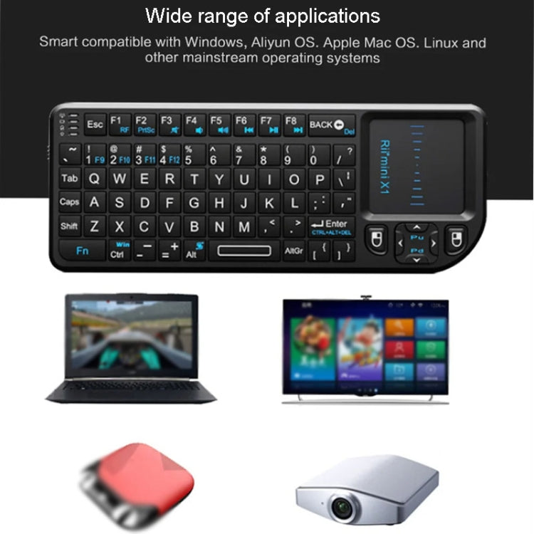 Rii X1 2.4G Mini Classic Wireless Keyboard Keypad And Mouse All-In-One Kit(Black) - HoMEdemic™ 