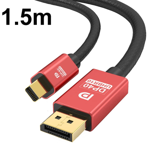 1.5m Version 2.1 Mini DP To DP Cable Monitor Computer Video Adapter Cable 30AWG OD6.3MM - HoMEdemic™ 