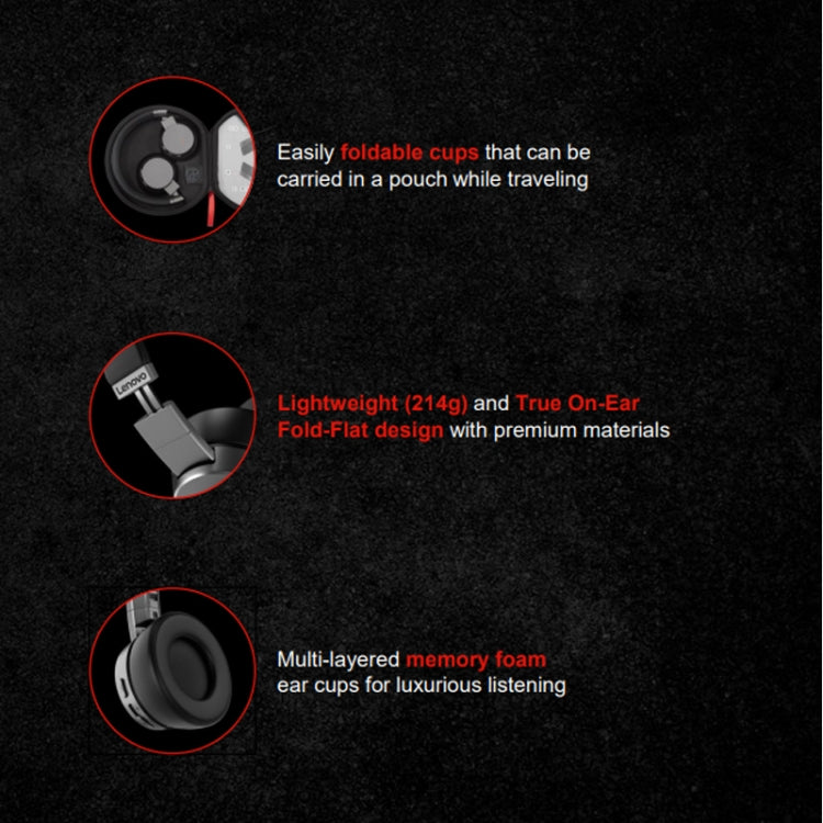 Lenovo ThinkPad X1 Head-mounted Active Noise Reduction Bluetooth Headphones - HoMEdemic™ 