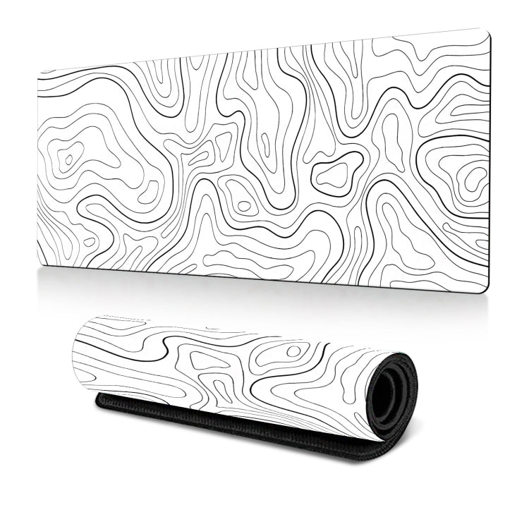 Large Abstract Mouse Pad Gamer Office Computer Desk Mat, Size: 300 x 600 x 2mm(Abstract Fluid 23) - HoMEdemic™ 