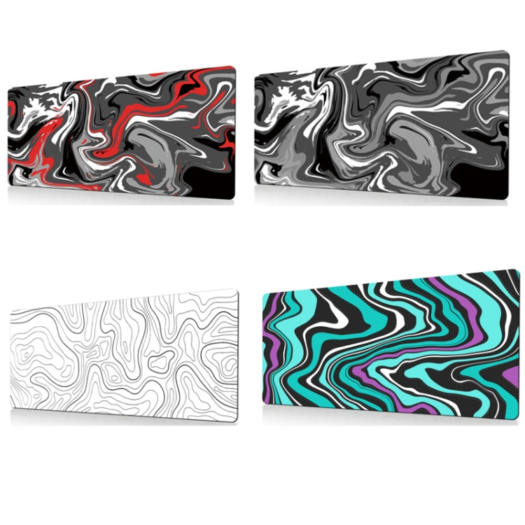 Large Abstract Mouse Pad Gamer Office Computer Desk Mat, Size: 300 x 600 x 2mm(Abstract Fluid 23) - HoMEdemic™ 