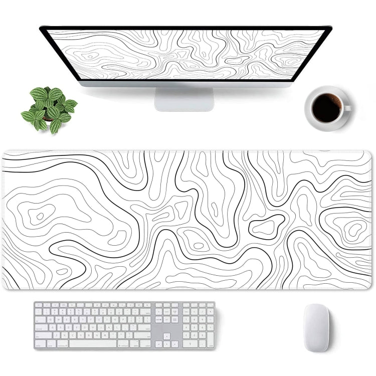 Large Abstract Mouse Pad Gamer Office Computer Desk Mat, Size: 300 x 600 x 2mm(Abstract Fluid 1) - HoMEdemic™ 