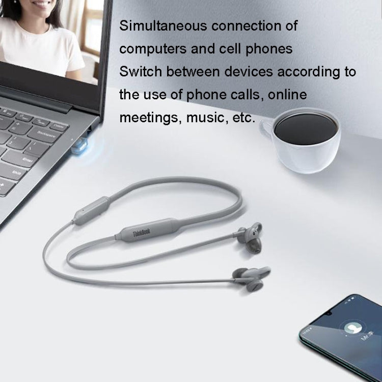 Lenovo ThinkBook UC100 Neckband Dual Wireless Bluetooth Earphone Cell Phone Computer Simultaneous Connection - HoMEdemic™ 