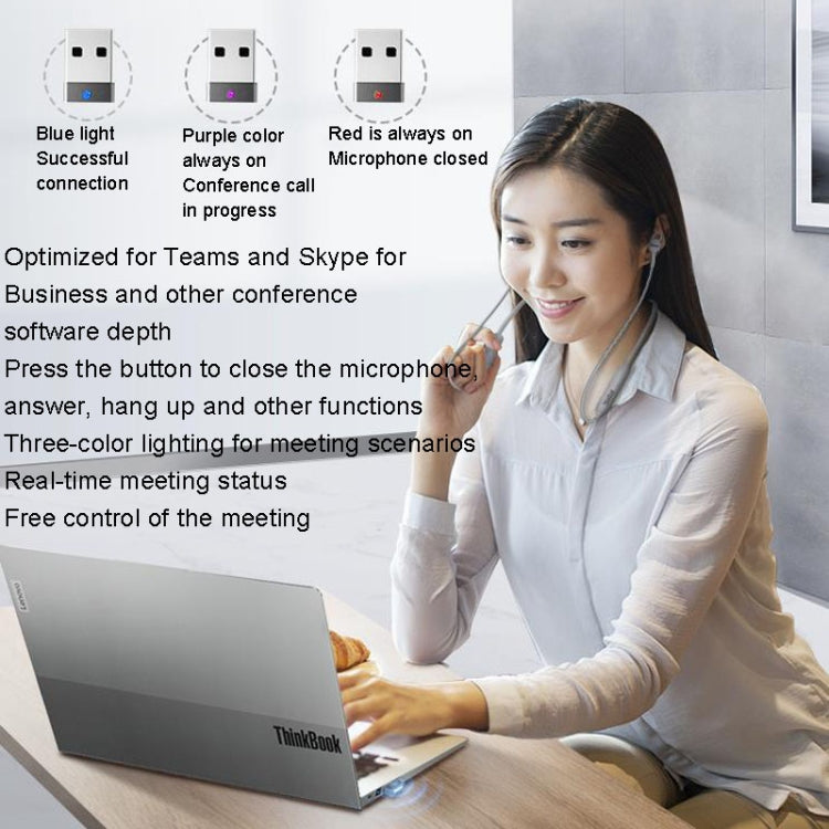 Lenovo ThinkBook UC100 Neckband Dual Wireless Bluetooth Earphone Cell Phone Computer Simultaneous Connection - HoMEdemic™ 