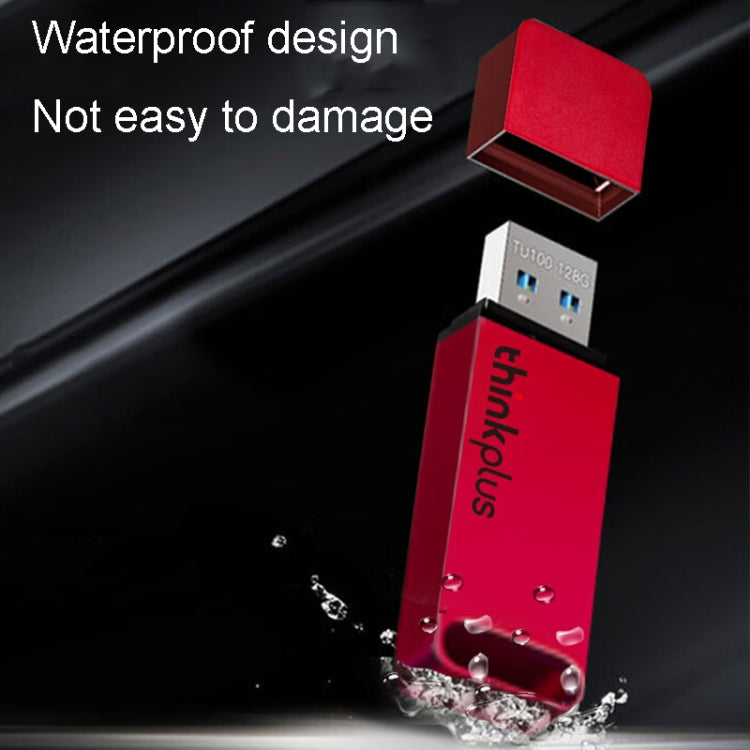 Lenovo Thinkplus TU100 USB3.1 High Speed Flash Drive Mini USB Memory Disk With Metal Plug And Cap, Capacity: 128G(Red) - HoMEdemic™ 