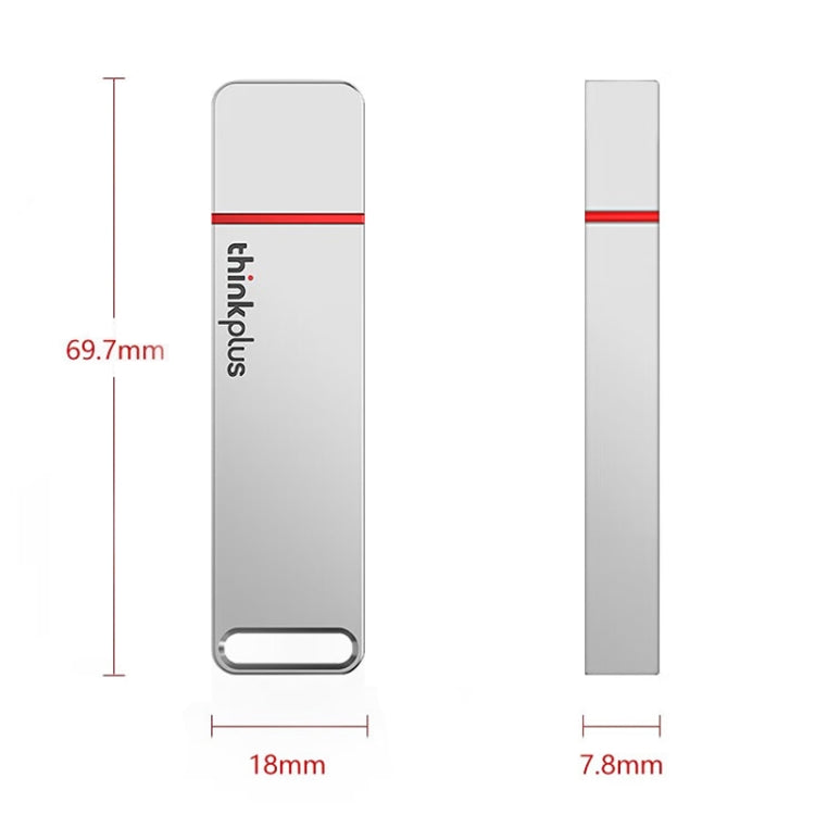 Lenovo Thinkplus TU100Pro USB3.1 Solid State Flash Drive High Capacity Metal USB Memory Disk, Size: 512G(Gray) - HoMEdemic™ 