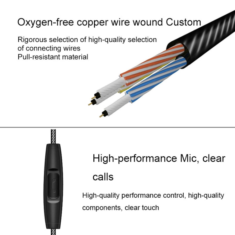 QKZ DM10 1.2m High-Quality In-Ear Metal Magnetic Sports Wired Earphones, Style: Grey - HoMEdemic™ 