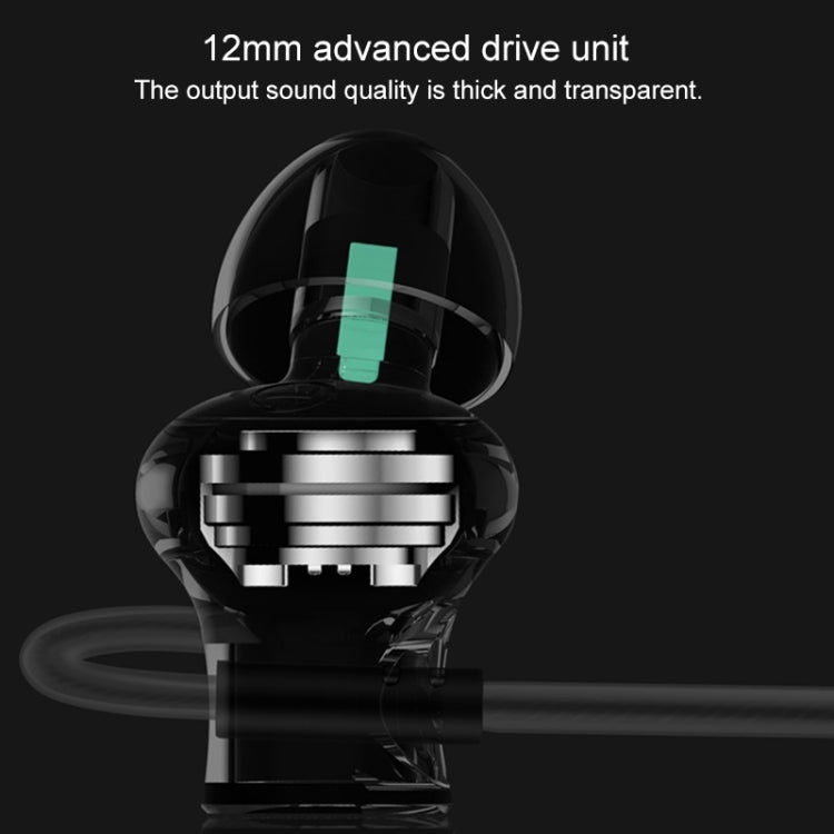 QKZ DM10 1.2m High-Quality In-Ear Metal Magnetic Sports Wired Earphones, Style: Grey - HoMEdemic™ 