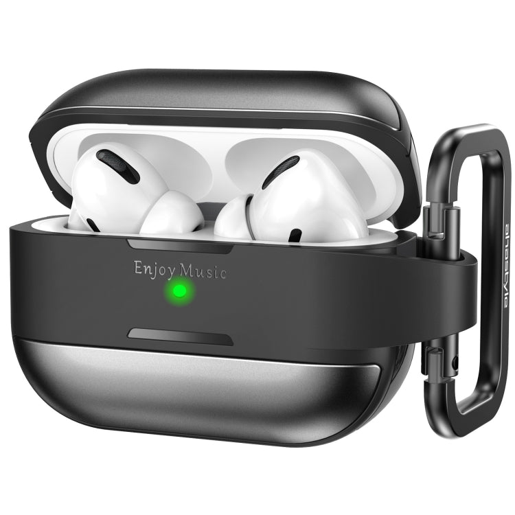 AhaStyle WG75-PRO For AirPods Pro Split TPU+Aluminum Alloy Combination Protective Cover(Gray) - HoMEdemic™ 