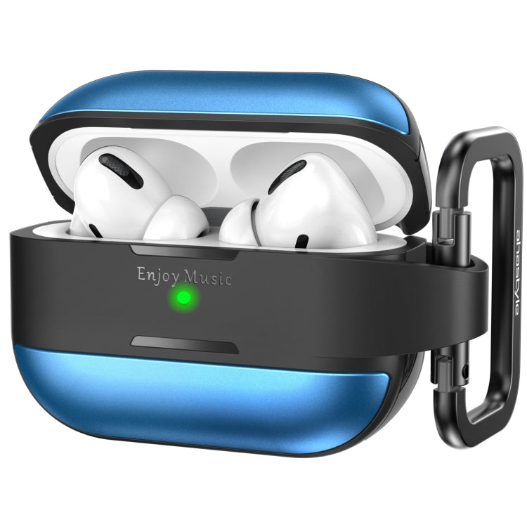 AhaStyle WG75-PRO For AirPods Pro Split TPU+Aluminum Alloy Combination Protective Cover(Blue) - HoMEdemic™ 