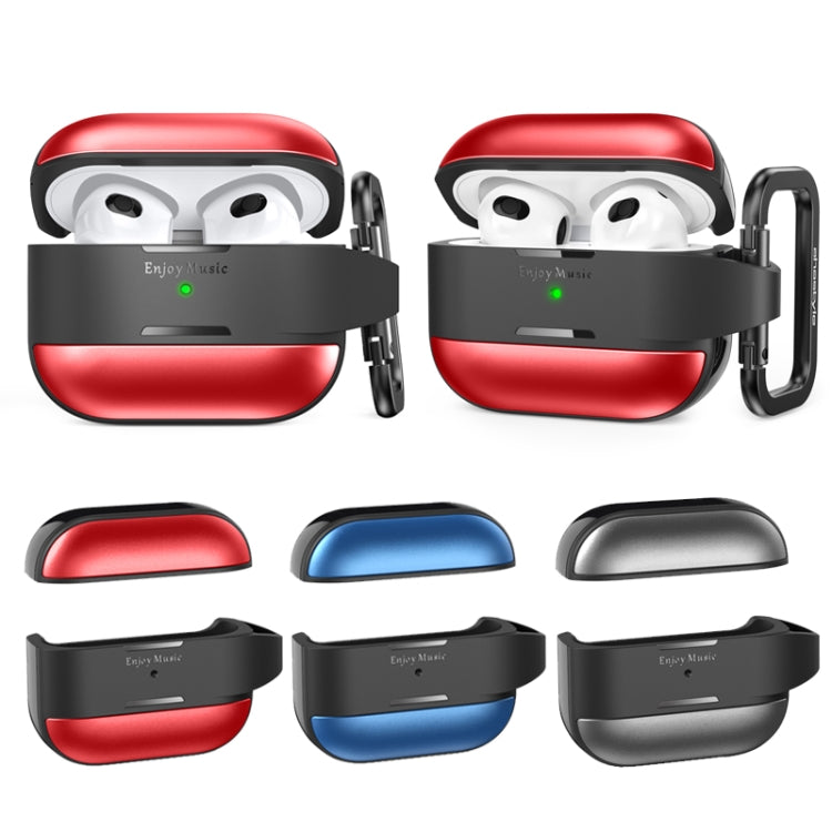 AhaStyle WG75-PRO For AirPods Pro Split TPU+Aluminum Alloy Combination Protective Cover(Red) - HoMEdemic™ 