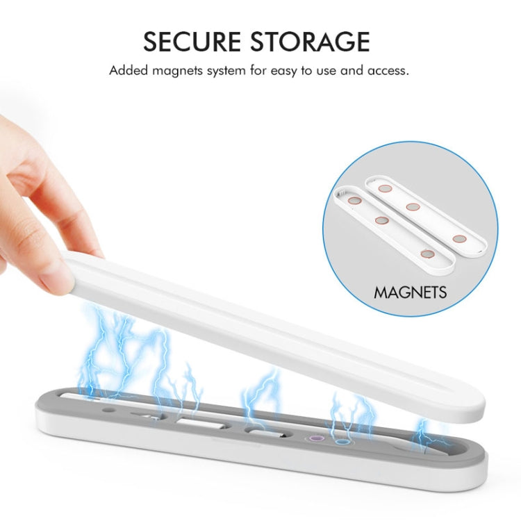 AahStyle PT121 For Apple Pencil 1 / 2 Magnetic Storage Convenient Pen Box(Blue) - HoMEdemic™ 