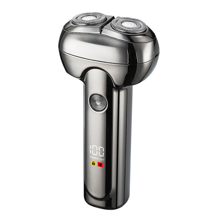 Men Electrical Shaver Portable Mini LED Digital Display Smart Shaving Razor(Bright Silver) - HoMEdemic™ 