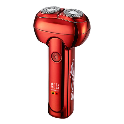 Men Electrical Shaver Portable Mini LED Digital Display Smart Shaving Razor(Coral Red) - HoMEdemic™ 