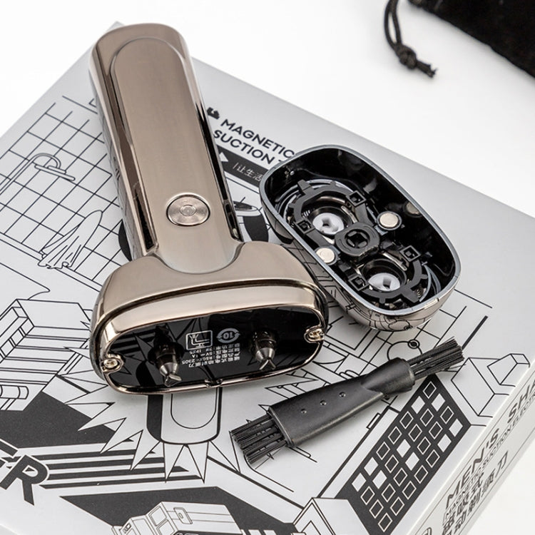 Men Electrical Shaver Portable Mini LED Digital Display Smart Shaving Razor(Bright Silver) - HoMEdemic™ 