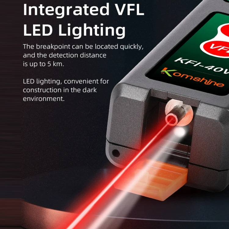 Komshine Fiber Optic Identifier Optical Cable Signal Direction Identifier With VFL Red Light 10mW(KFI-40V) - HoMEdemic™ 