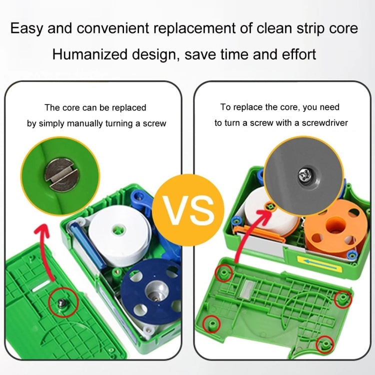 Komshine Handheld Cassette Fiber Cleaning Box Replacement, Model: CC-550-R - HoMEdemic™ 