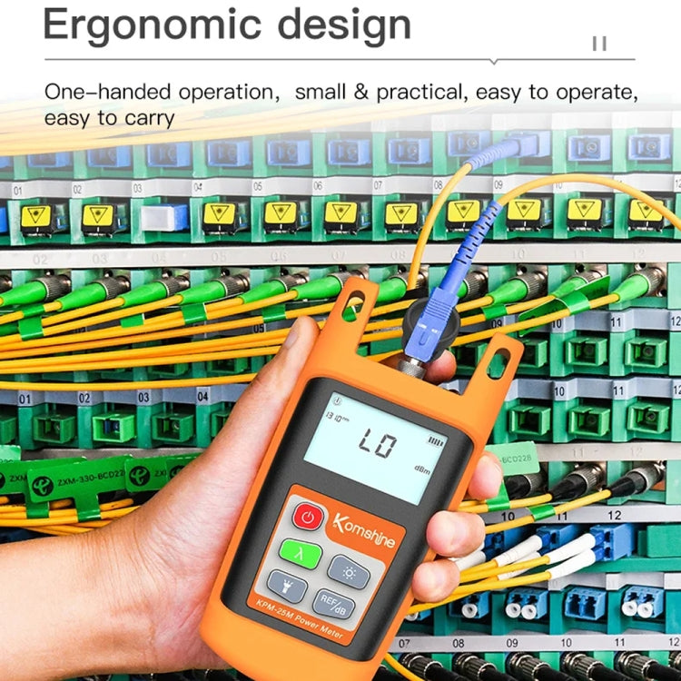 Komshine Mini Handheld Optical Power Meter Fiber Loss Measurement, Specification: KPM-25M-C/-50DBM to +26DBM - HoMEdemic™ 