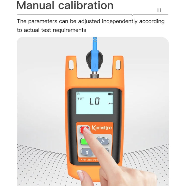 Komshine Mini Handheld Optical Power Meter Fiber Loss Measurement, Specification: KPM-25M-A/-70DBM to +6DBM - HoMEdemic™ 