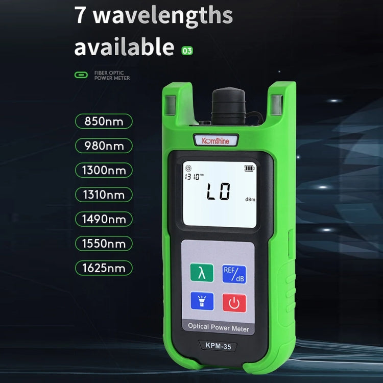 Komshine High-Precision Optical Power Meter Optical Cable Line Tester, Model: KPM-35-C/-50DBM to +26dBM - HoMEdemic™ 