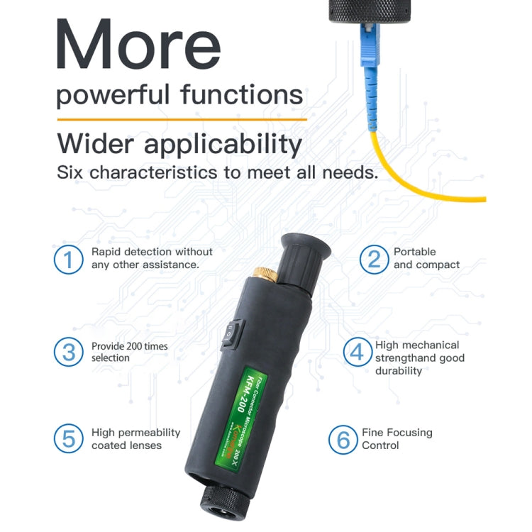 KomShine 200x Handheld Fiber Optic Magnifier Detector(KFM-200) - HoMEdemic™ 