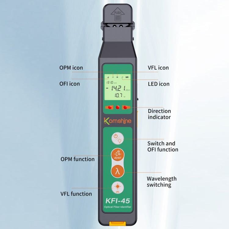 Komshine Optical Fiber Signal Direction Identification Instrument, Model: KFI-45-G - HoMEdemic™ 