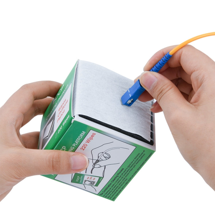 220sheets /box Komshine SC/FC/ST/LC/Bare Fiber Non-woven Optical Fiber Cleaning Paper - HoMEdemic™ 