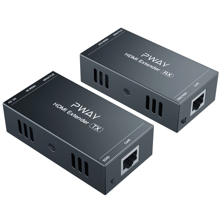PWAY 165ft/50m HDMI To RJ45 Network Port 1080P Lossless Transmission Extender(Transmitter+Receiver) - HoMEdemic™ 