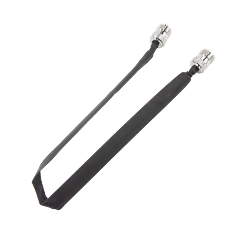 Window/Door Pass Through Flat RF Coaxial Cable UHF 50 Ohm RF Coax Pigtail Extension Cord, Length: 40cm(Male To Female) - HoMEdemic™ 