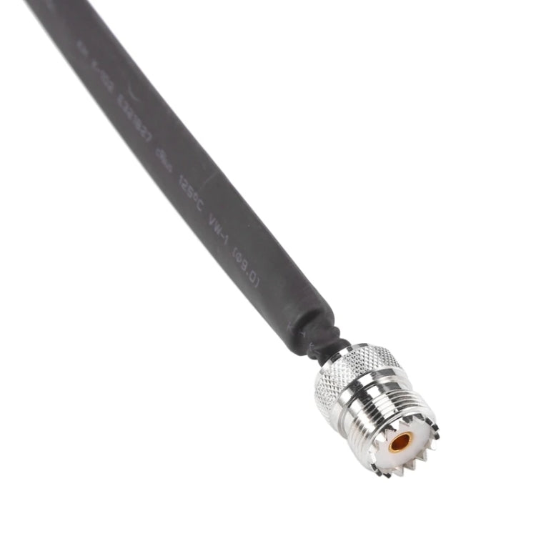 Window/Door Pass Through Flat RF Coaxial Cable UHF 50 Ohm RF Coax Pigtail Extension Cord, Length: 40cm(Female To Female) - HoMEdemic™ 