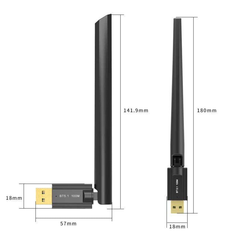 USB Bluetooth 5.1 Computer Adapter 100 Meters Receiving Transmitter - HoMEdemic™ 