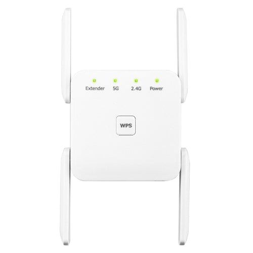 1200Mbps 2.4G / 5G WiFi Extender Booster Repeater Supports Ethernet Port White EU Plug - HoMEdemic™ 