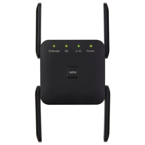 1200Mbps 2.4G / 5G WiFi Extender Booster Repeater Supports Ethernet Port Black EU Plug - HoMEdemic™ 